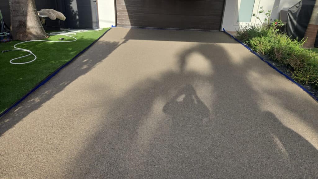 Epoxy Flake Driveway After