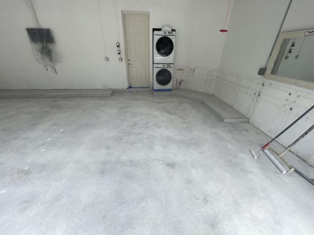 Epoxy Garage Flake Flooring Before & After in Davie, Fl