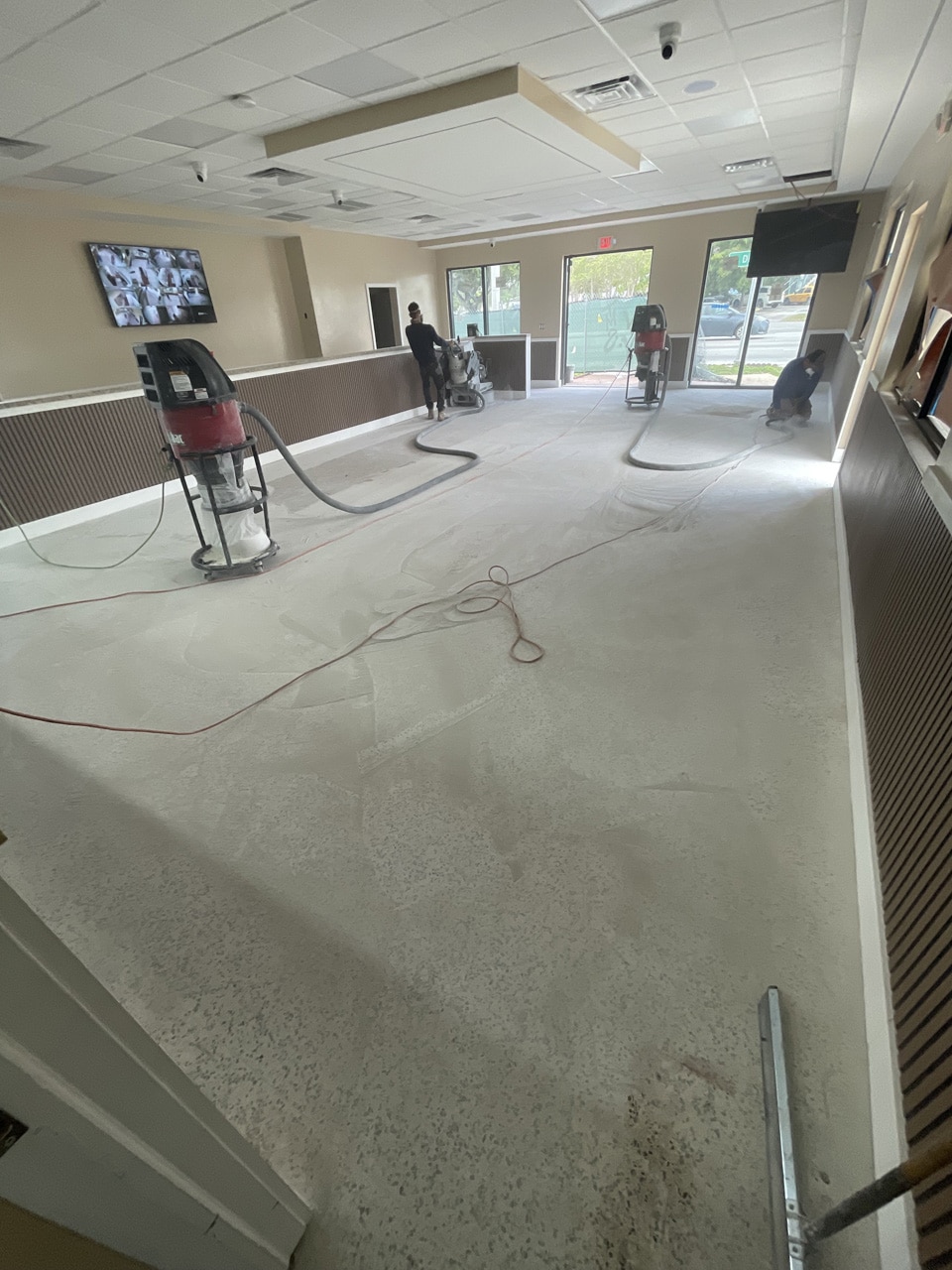 Beige & Cappucino Metallic Epoxy for a Restaurant in North Miami, FL